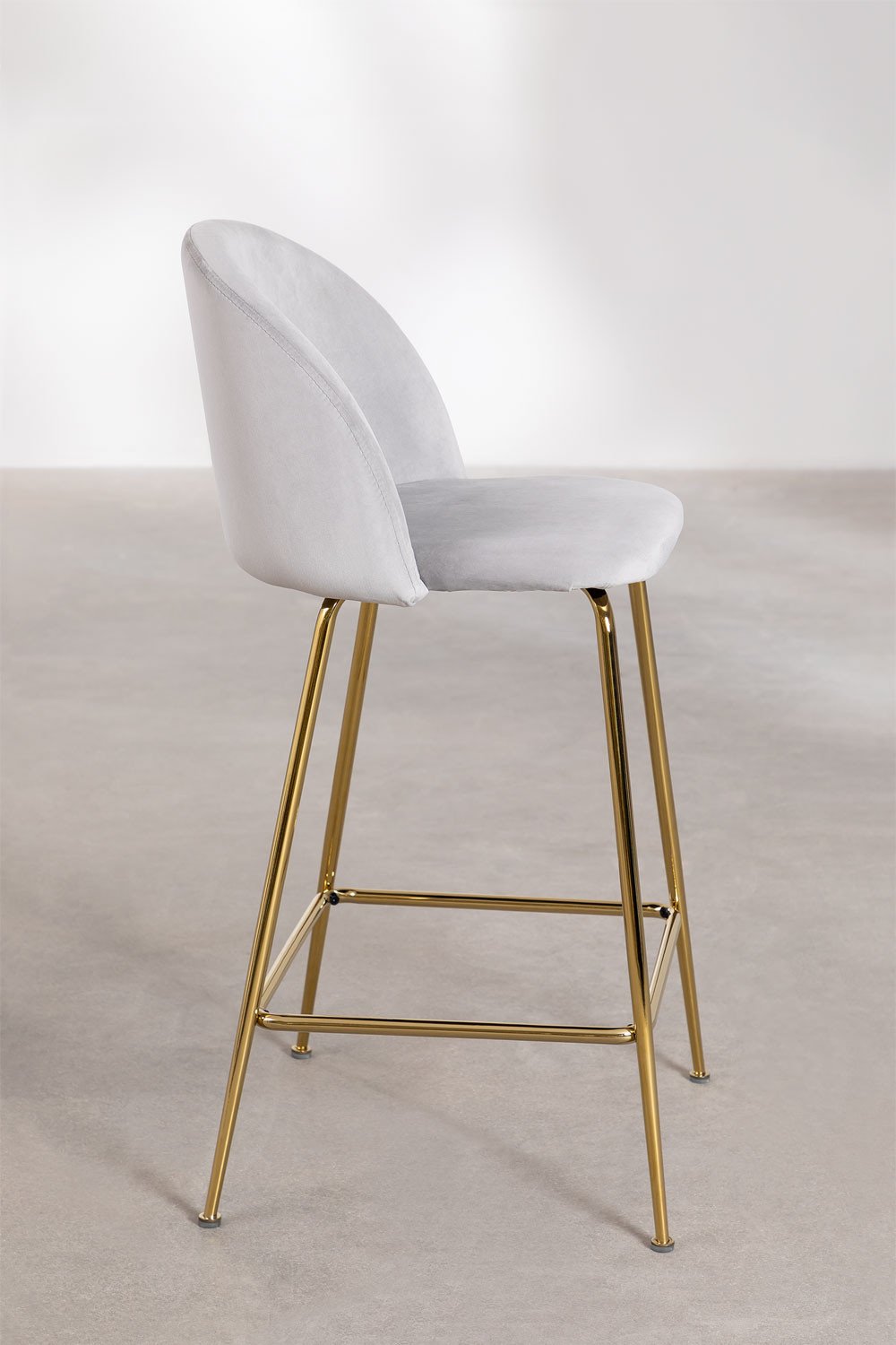 Tabouret Haut en Velours Kana Design, image de la galerie 2