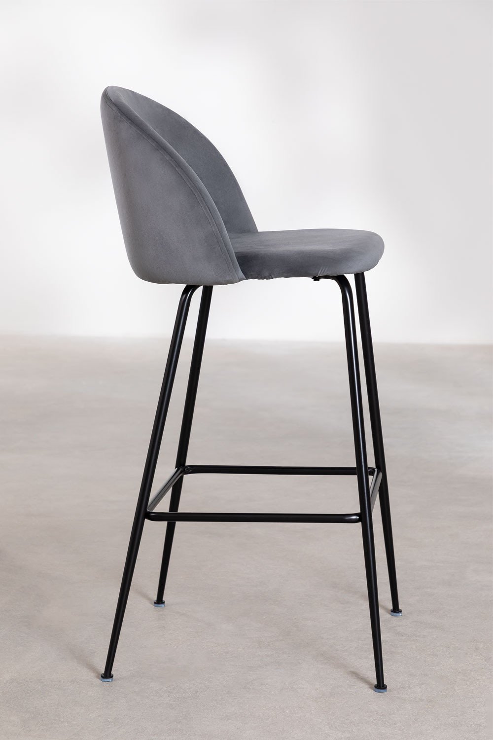 Tabouret Haut en Velours Kana Design, image de la galerie 2