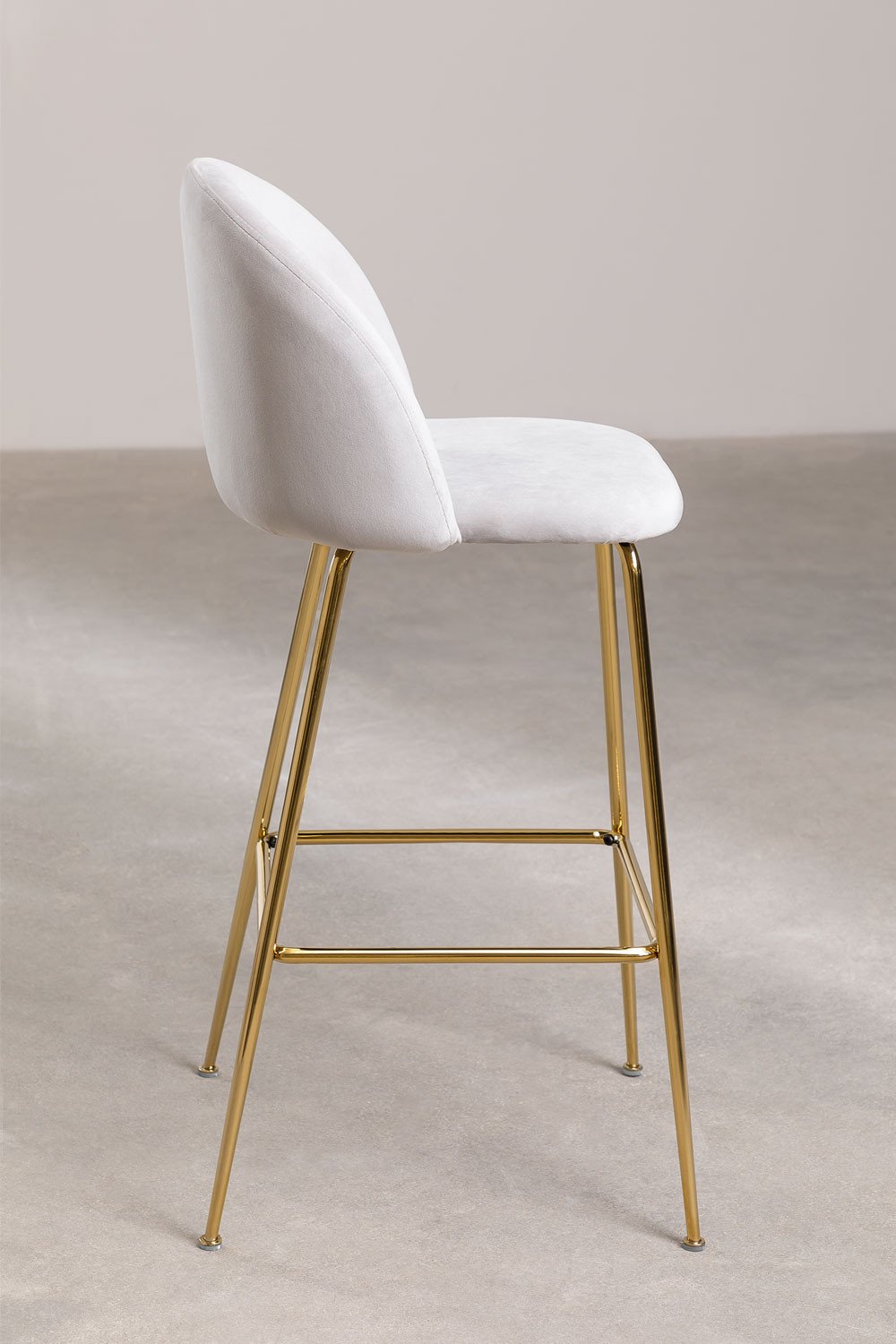 Tabouret haut en velours Kana Design, image de la galerie 3