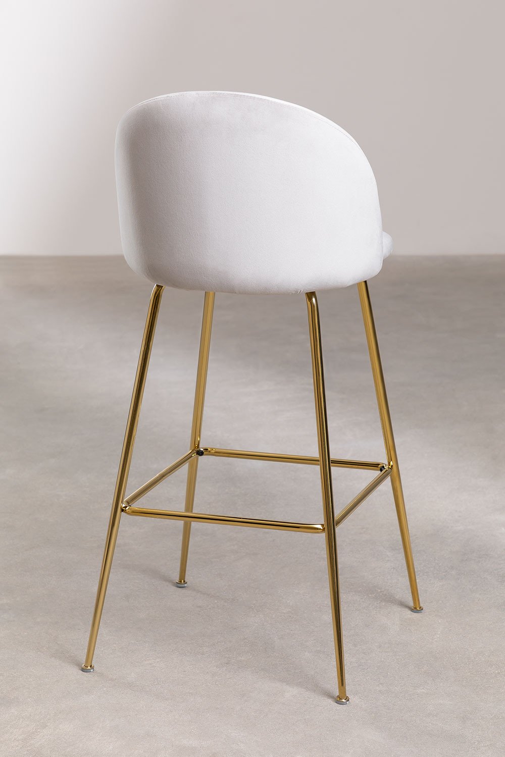Tabouret haut en velours Kana Design, image de la galerie 4