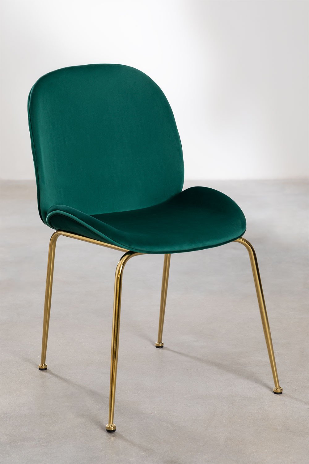 Chaise de salle à manger en velours Pary , image de la galerie 2