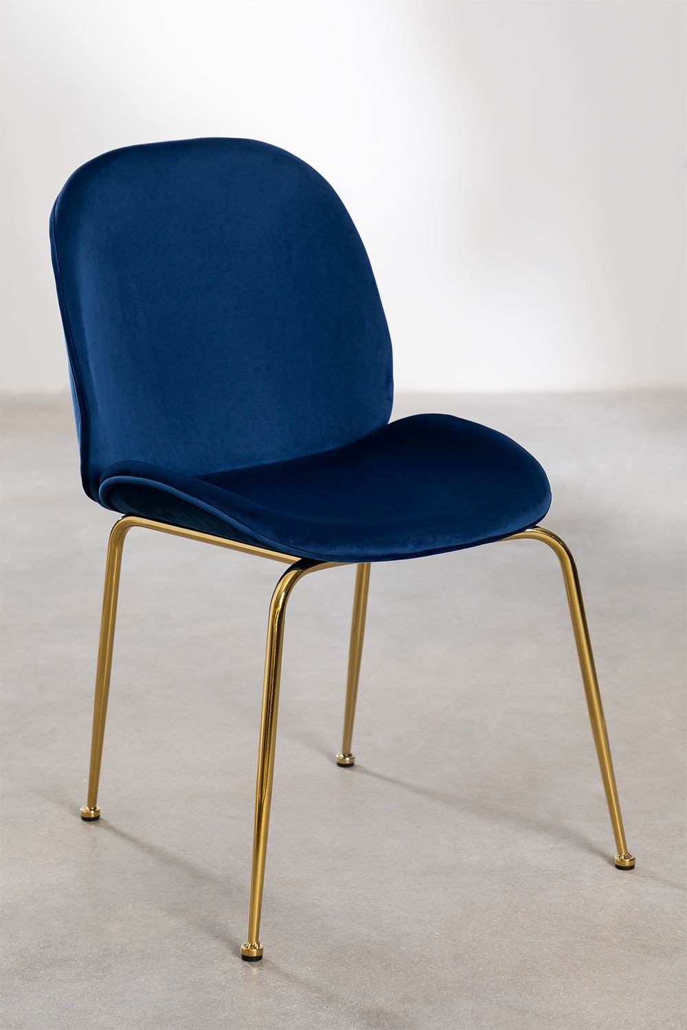 Chaise de salle à manger en velours Pary , image de la galerie 2