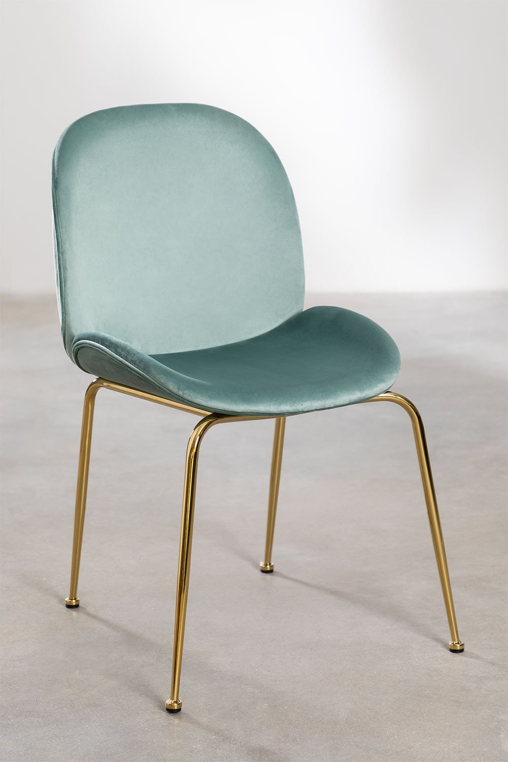 Chaise de salle à manger en velours Pary , image de la galerie 2