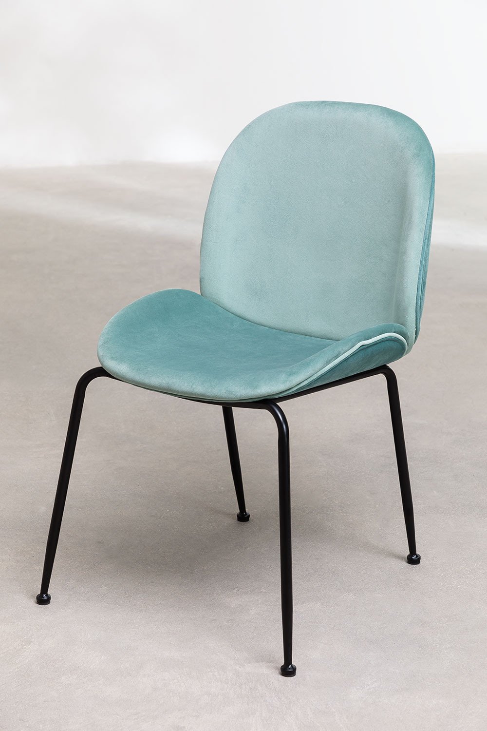 Chaise de salle à manger en velours Pary , image de la galerie 2