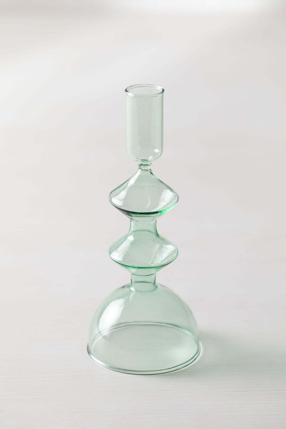 Ensemble 3 Bougeoirs Coniques En Verre – Design Européen, Pour Bougies Coniques, Décoration Table Mariage, Maison | Ambiance Romantique, Couleur Orange - 10