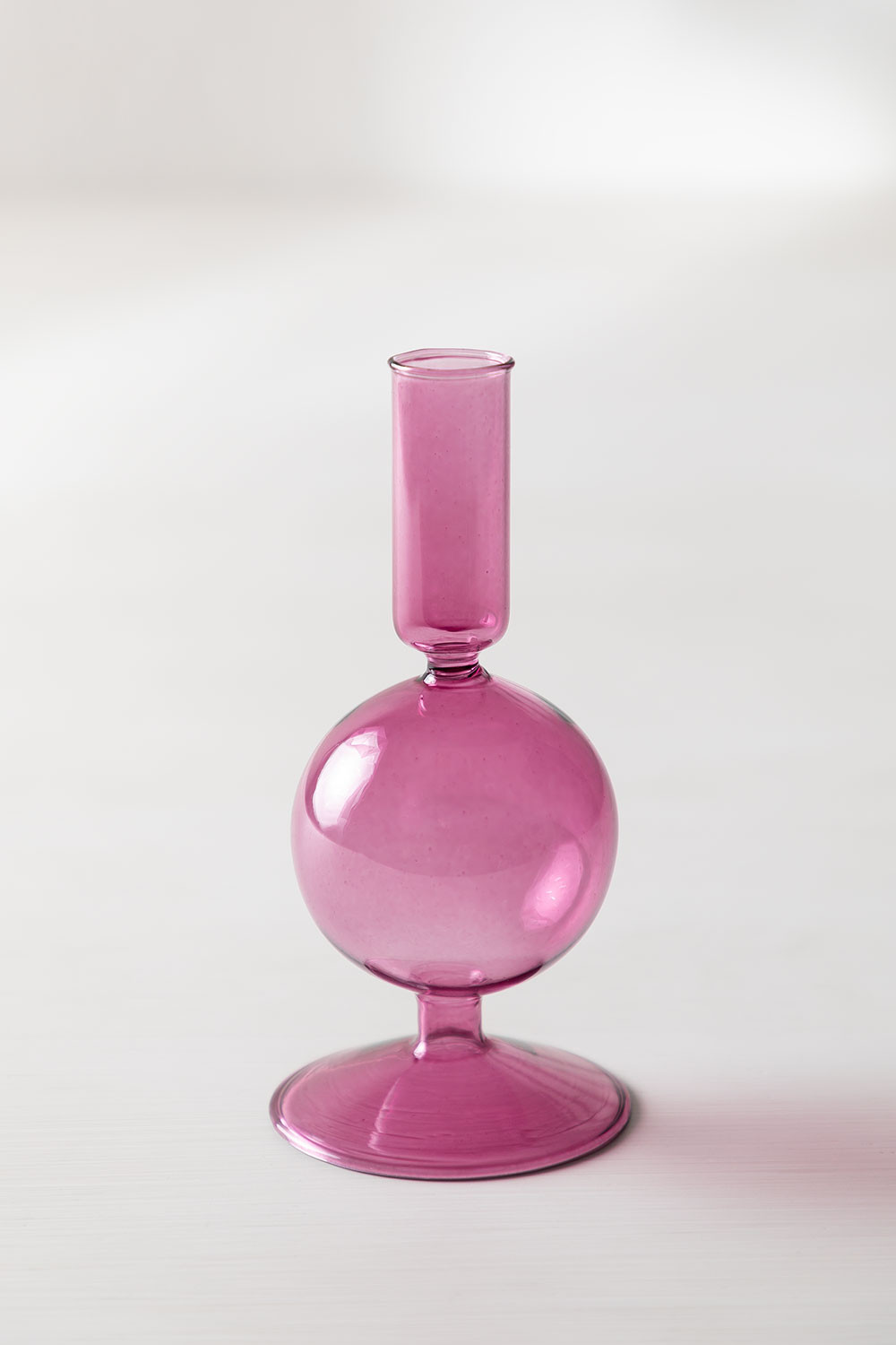 Ensemble 3 Bougeoirs Coniques En Verre – Design Européen, Pour Bougies Coniques, Décoration Table Mariage, Maison | Ambiance Romantique, Couleur Orange - 8