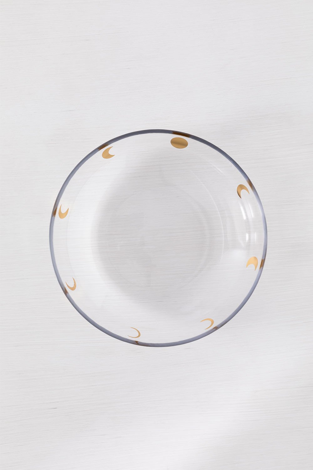 Pack de 4 assiettes creuses en verre Exton, image de la galerie 6