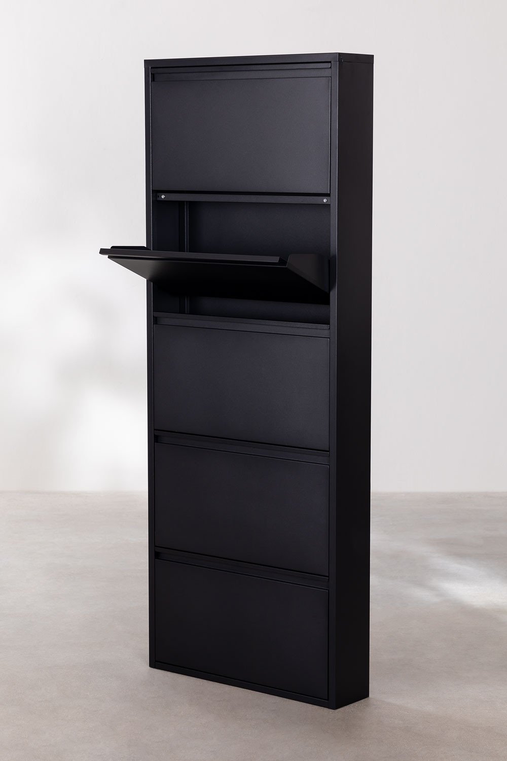 Étagère à chaussures en acier Logan, image de la galerie 4