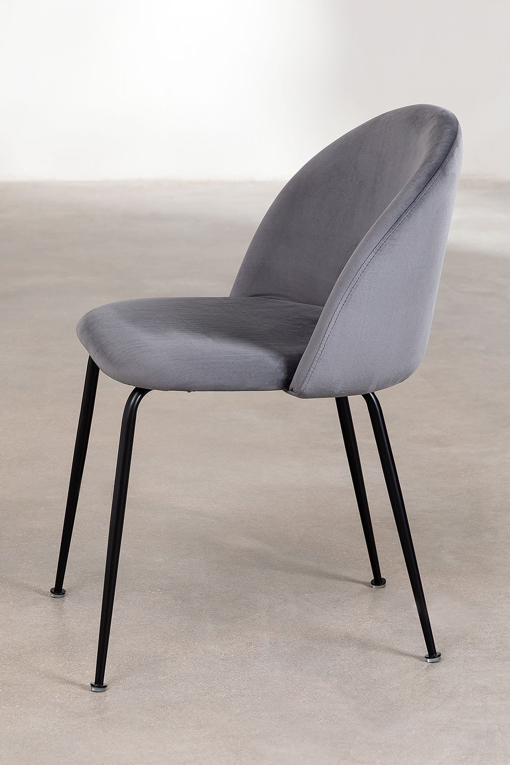 Chaise de salle à manger en velours Kana Design, image de la galerie 4