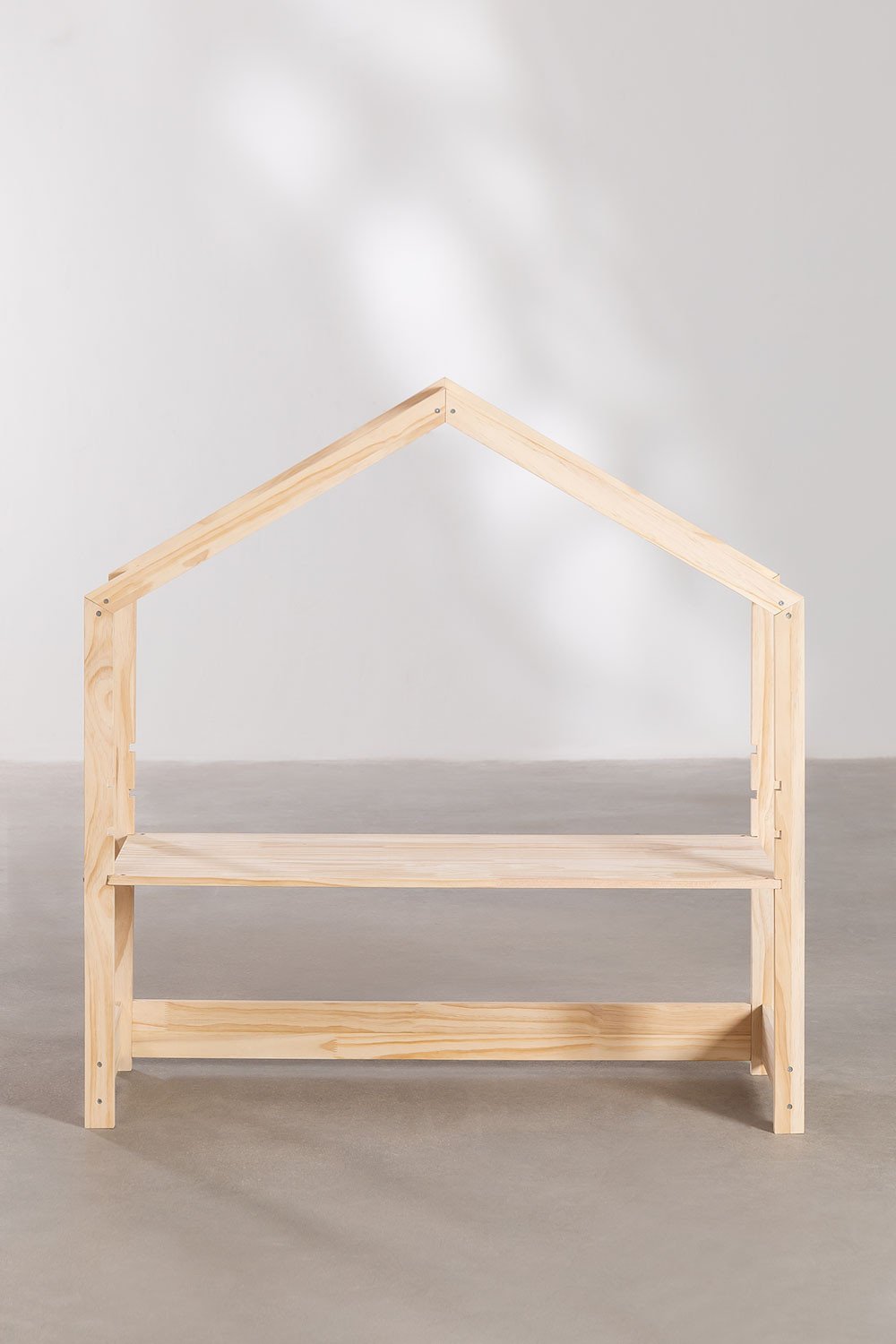 Bureau réglable en hauteur en bois de pin Estudi Kids, image de la galerie 4