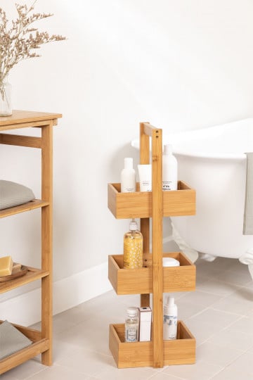 Étagère de salle de bain en bambou Kayla Design