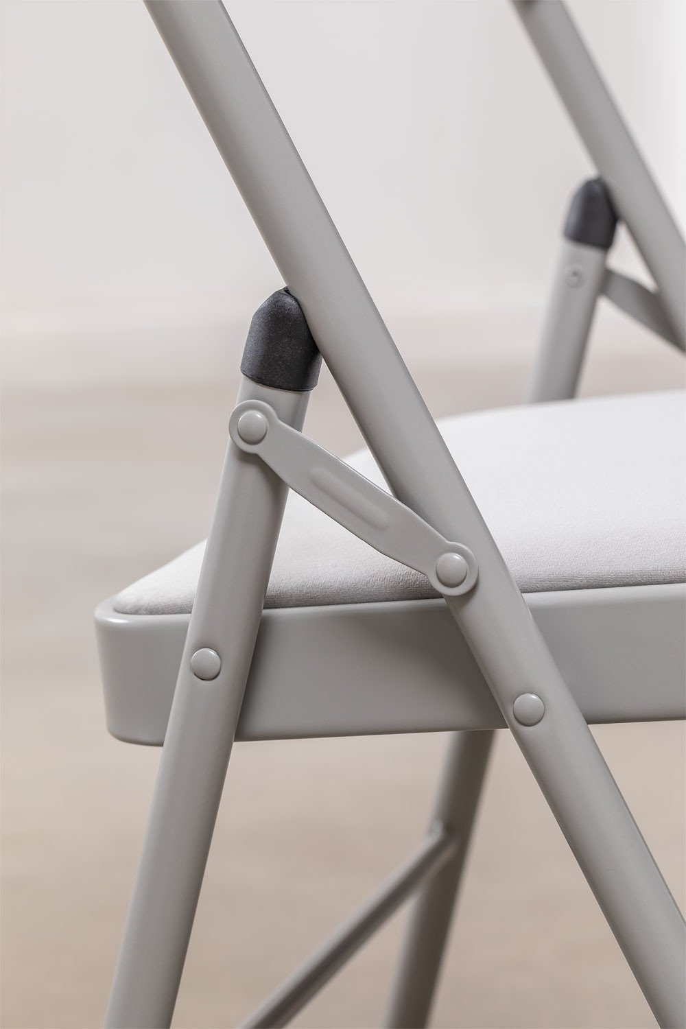 Pack 2 Chaises Pliantes en Velours Keiren, image de la galerie 6