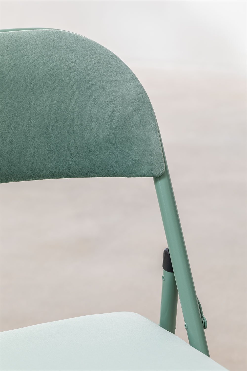 Pack 2 Chaises Pliantes en Velours Keiren, image de la galerie 5