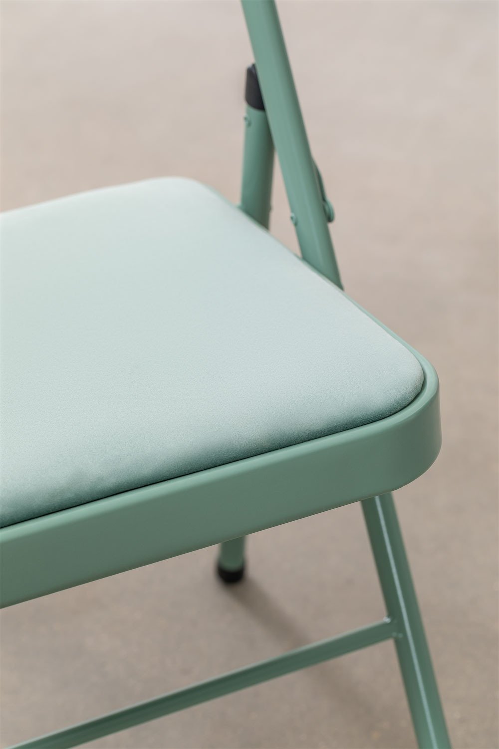 Pack 2 Chaises Pliantes en Velours Keiren, image de la galerie 7