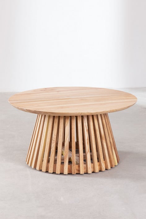 Table basse en bois (Ø80 cm) Mura