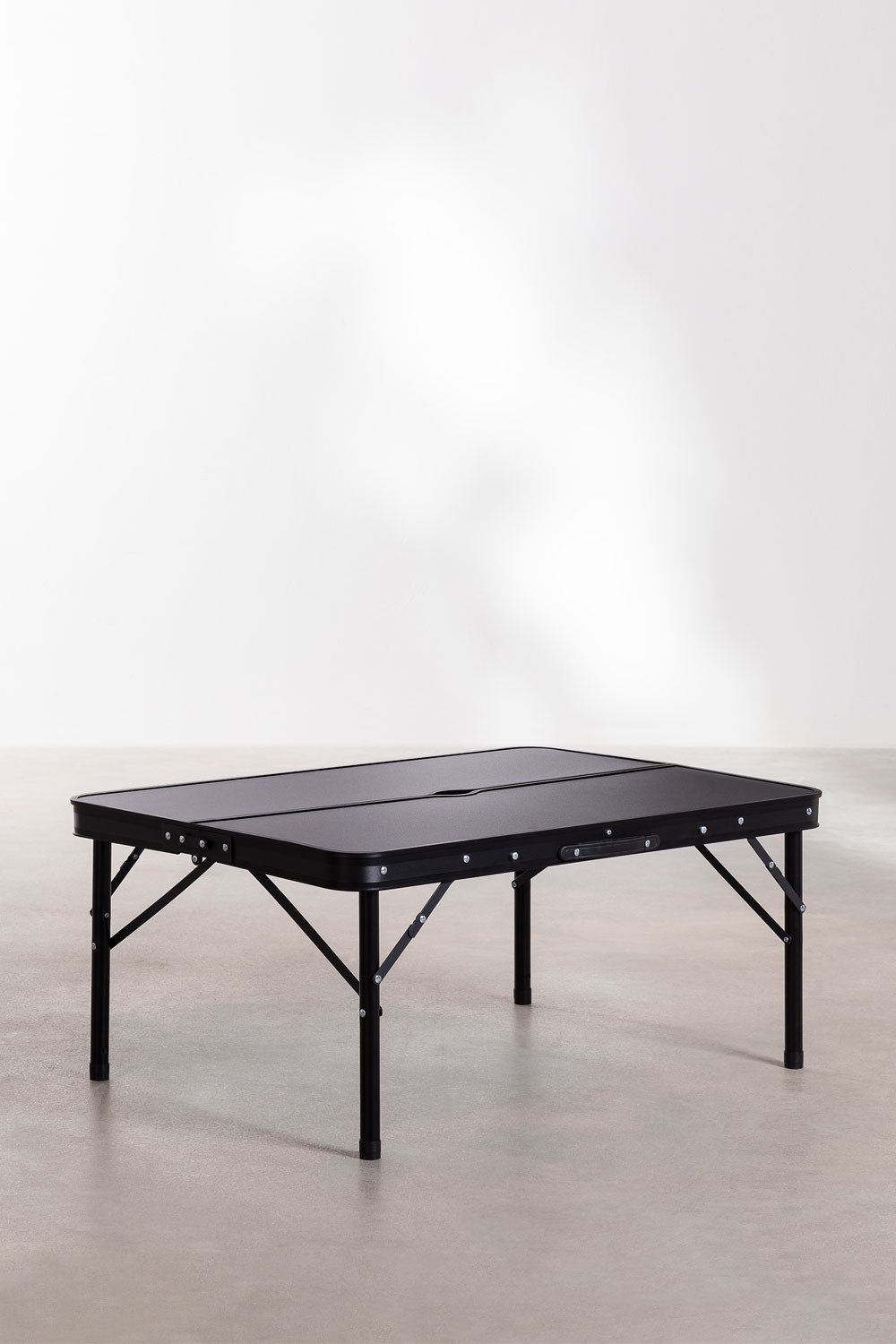 Table de Camping Rectangulaire Pliable et Réglable en MDF et Aluminium  (90x60 cm) Maule - SKLUM