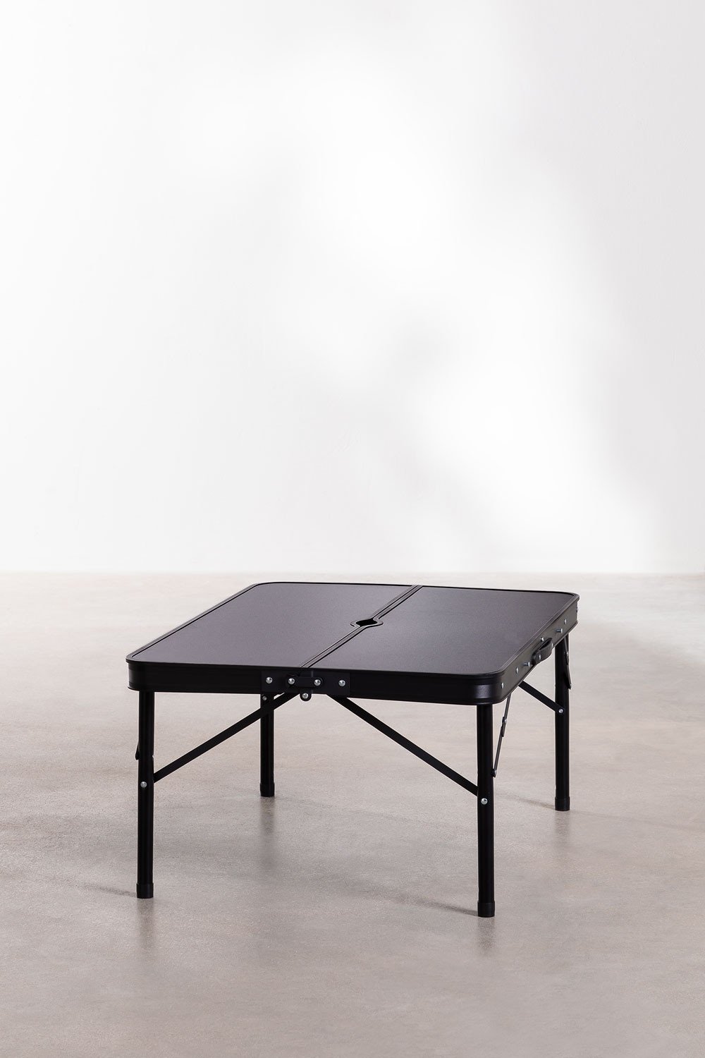 Table pour ordinateur portable MDF noir table de lit pliable avec pieds  réglable