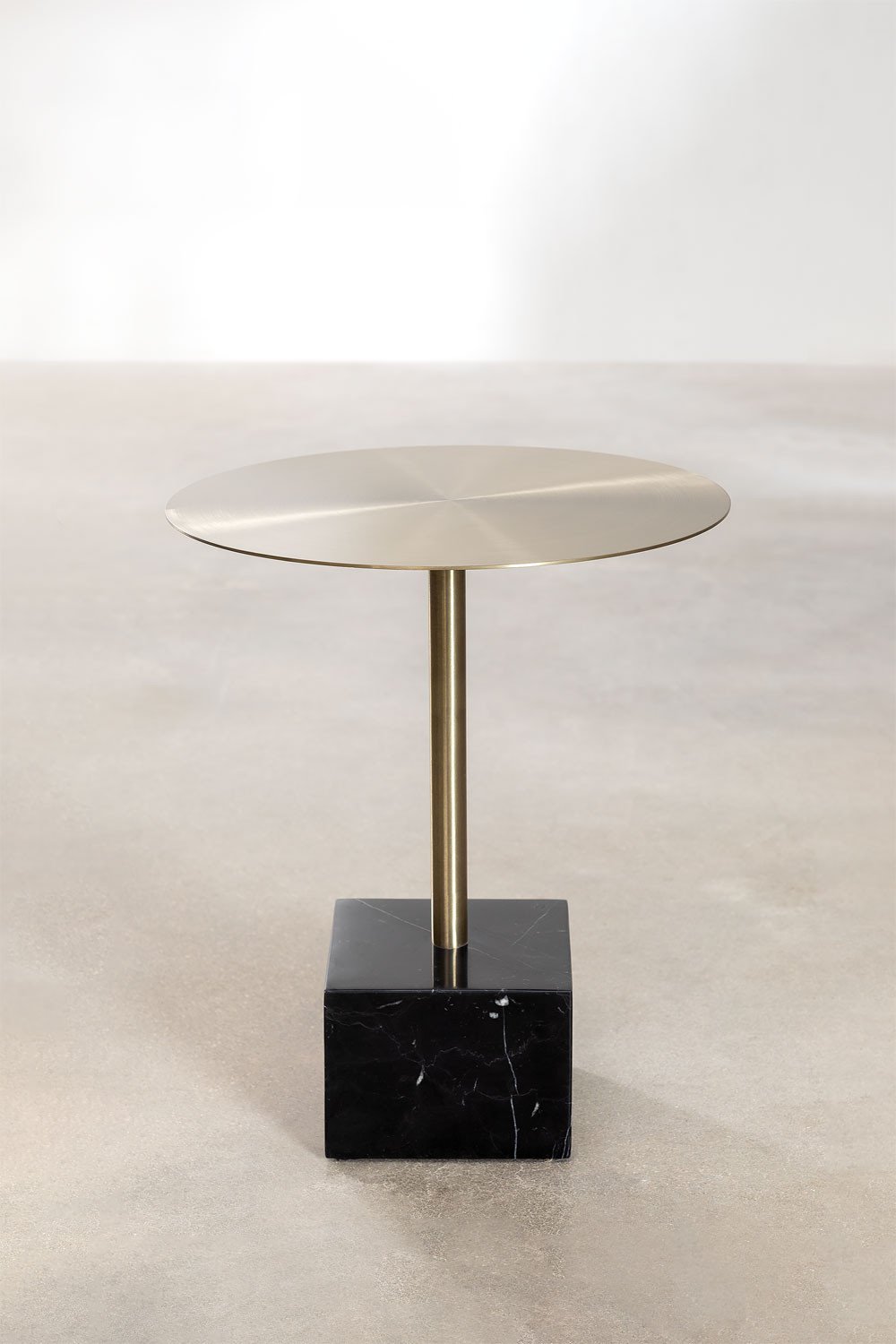 Table d'appoint ronde en acier (Ø45 cm) Zenion, image de la galerie 2