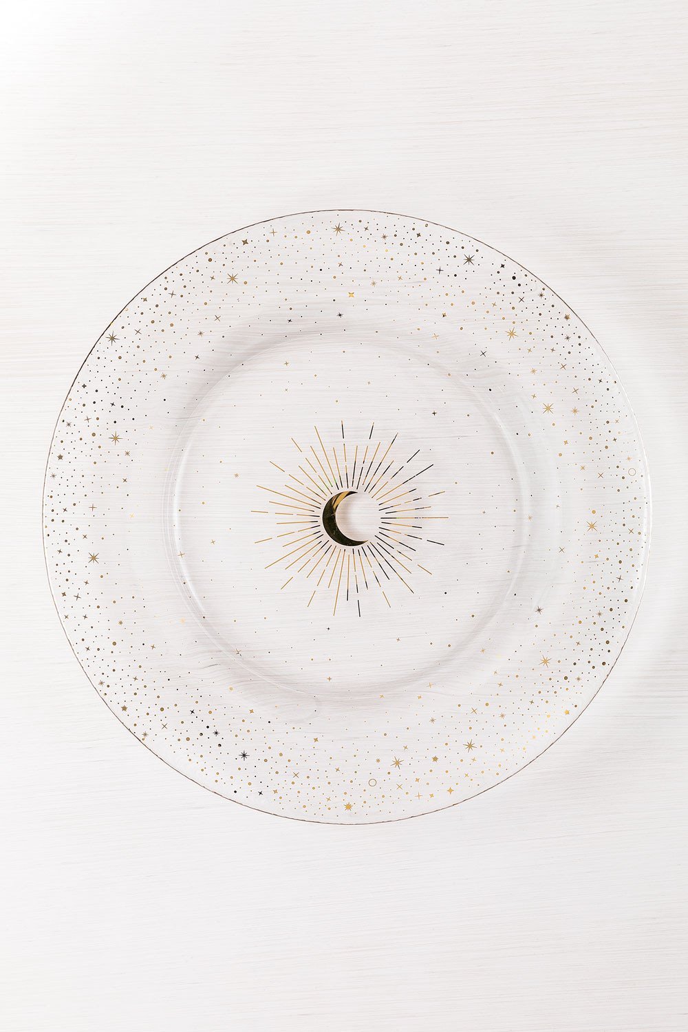 Pack de 4 assiettes plates en verre Byron, image de la galerie 4