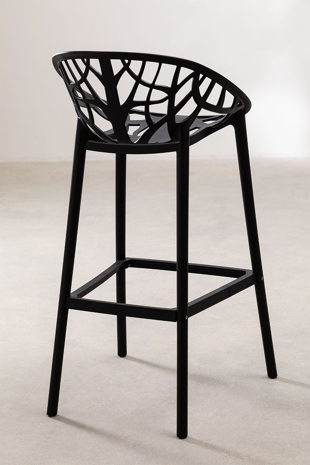 Lot de 4 tabourets de jardin hauts en polypropylène Ores, image de la galerie 5