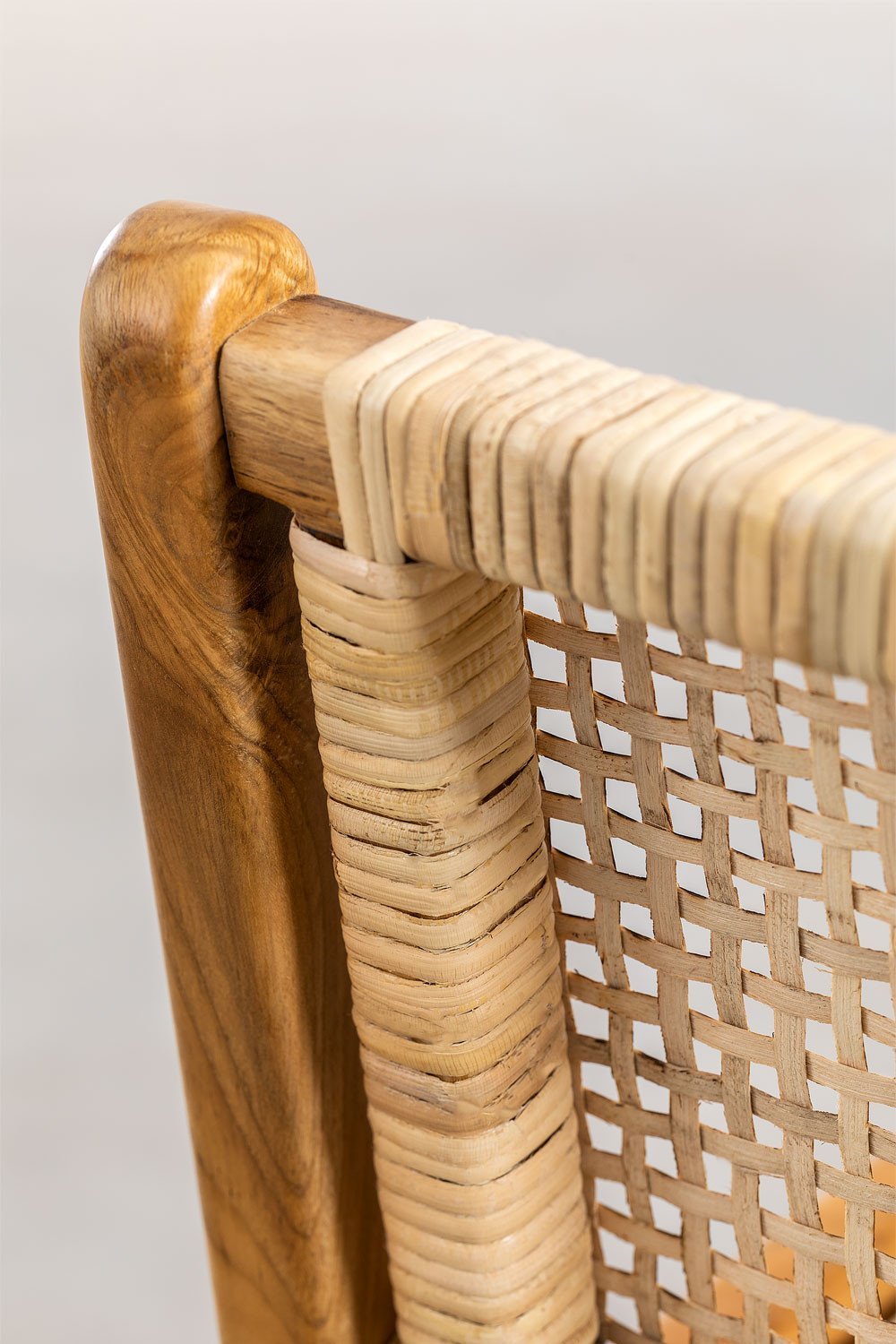 Tabouret haut 60 cm en bois de teck Catua, image de la galerie 5