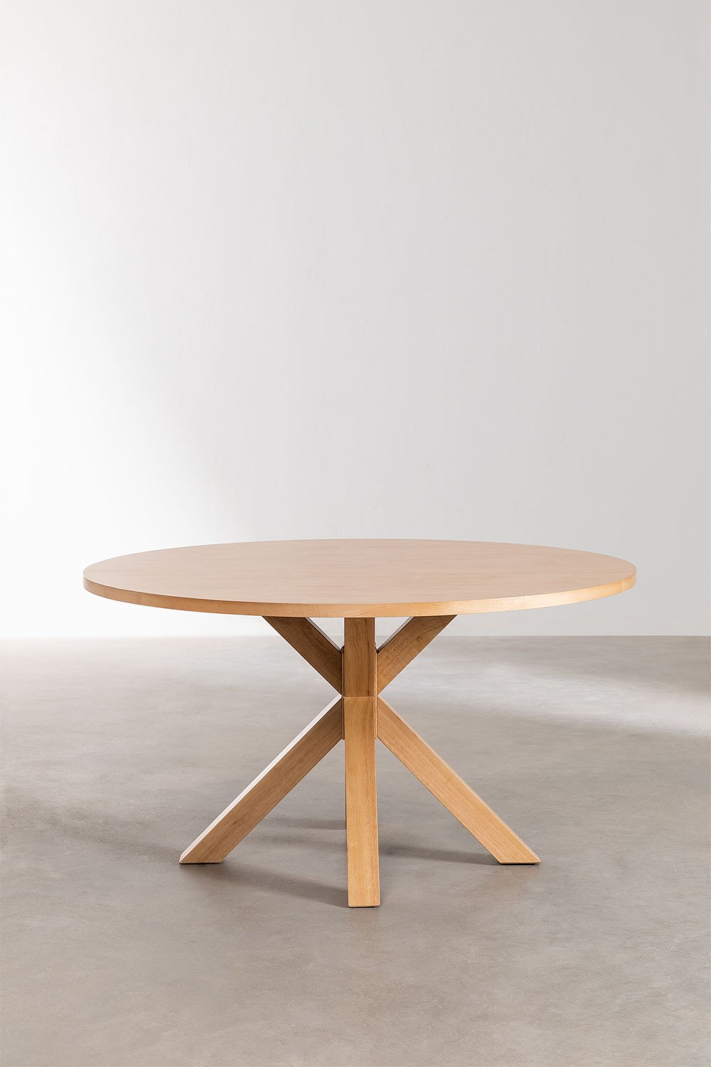 Table à manger ronde en MDF (Ø140 cm) Pleven, image de la galerie 3