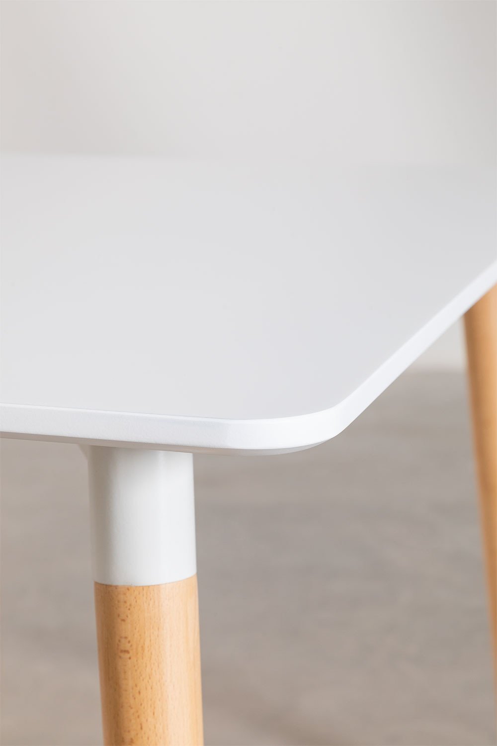 Set de Table de Salle à Manger Rectangulaire en Bois de Hêtre et MDF (120X80 cm) et 4 Chaises Royal, image de la galerie 5