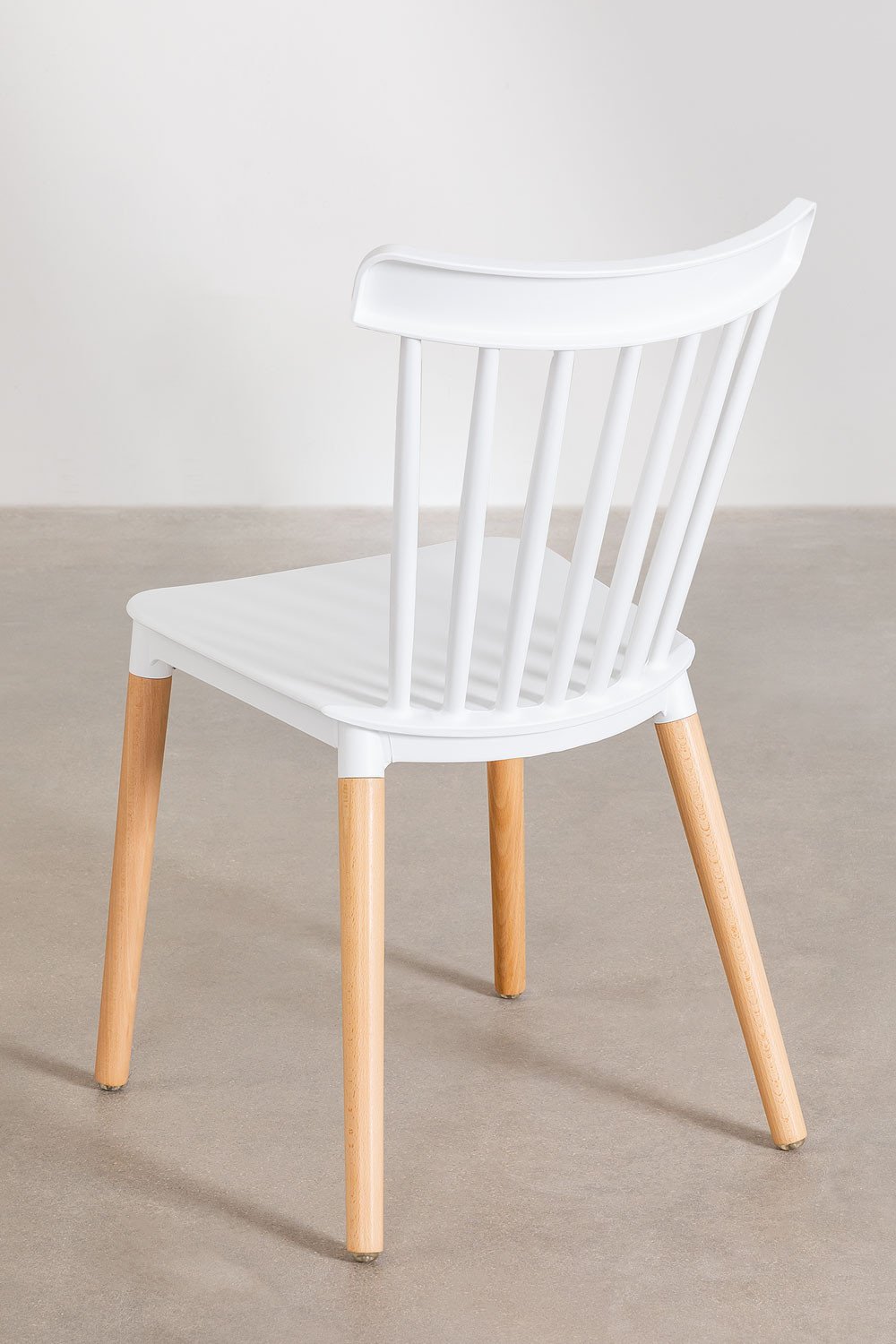 Set de Table de Salle à Manger Rectangulaire en Bois de Hêtre et MDF (120X80 cm) et 4 Chaises Royal, image de la galerie 8