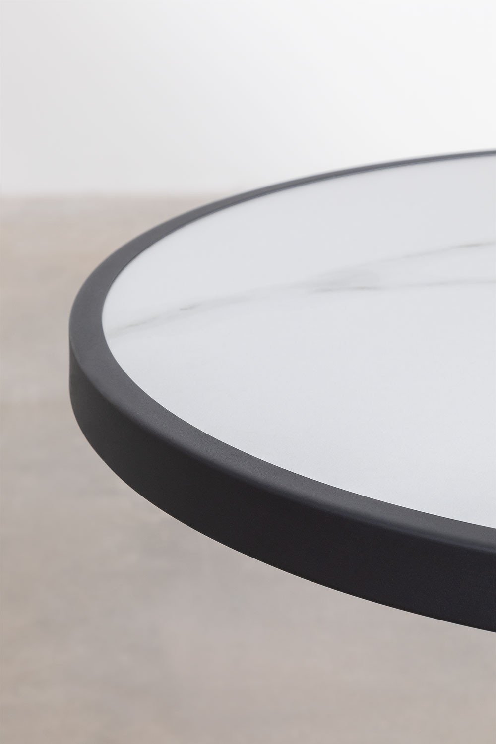 Mange-debout rond POLLUX ROUND noir - Table haute Ø 60 cm