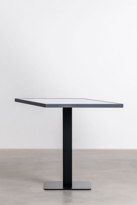 Table de Bar Carrée en Grès (70x70 cm) Delice