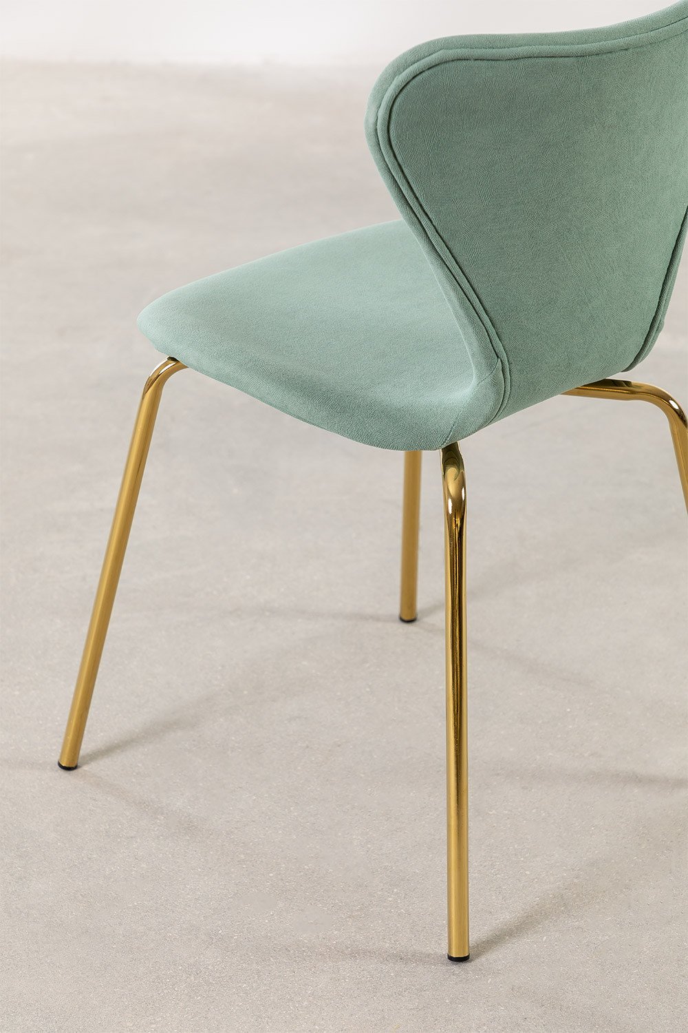 Chaise de salle à manger empilable rembourrée de style Uit, image de la galerie 1701916