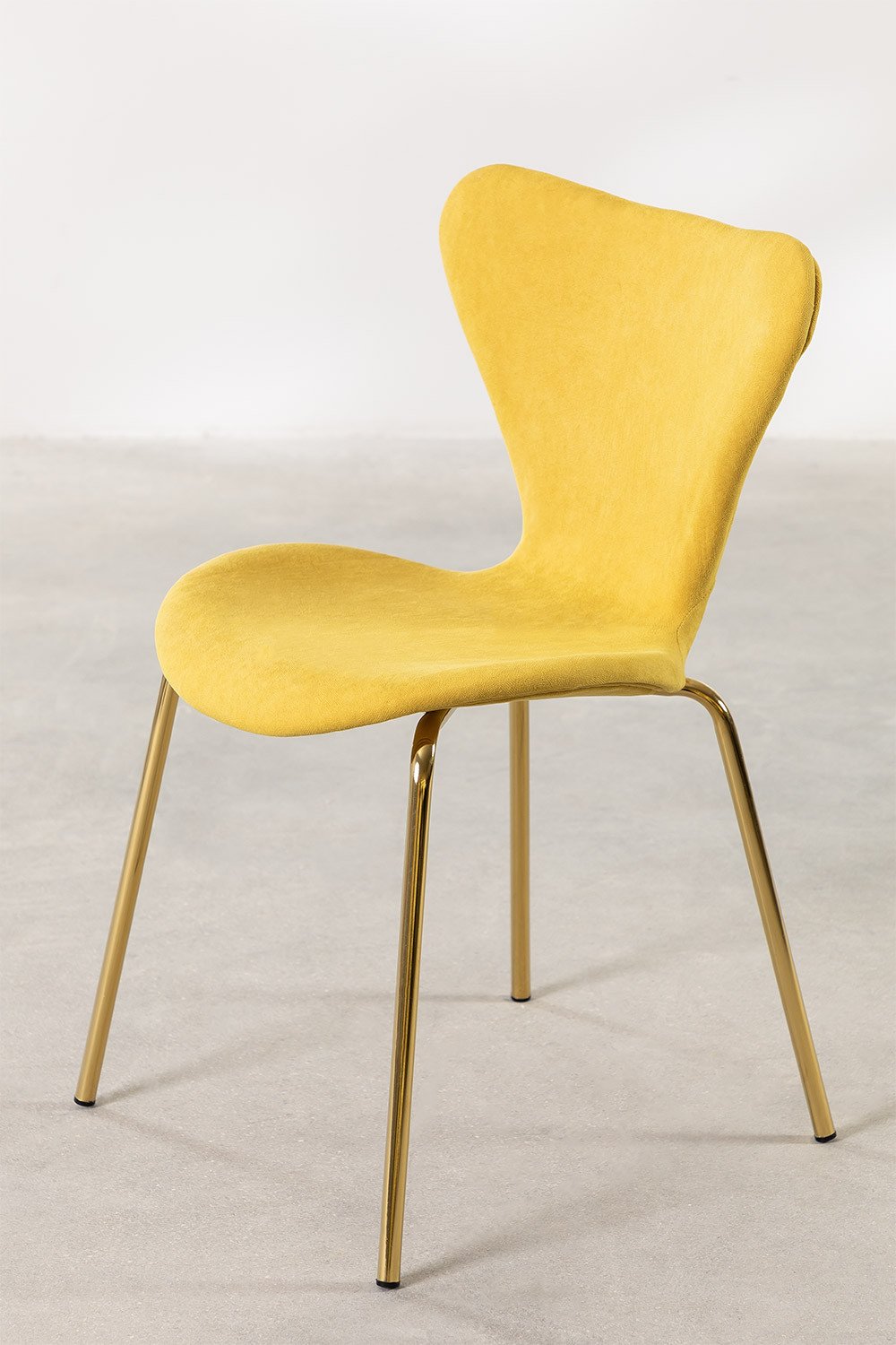 Chaise de salle à manger empilable rembourrée de style Uit, image de la galerie 1702046