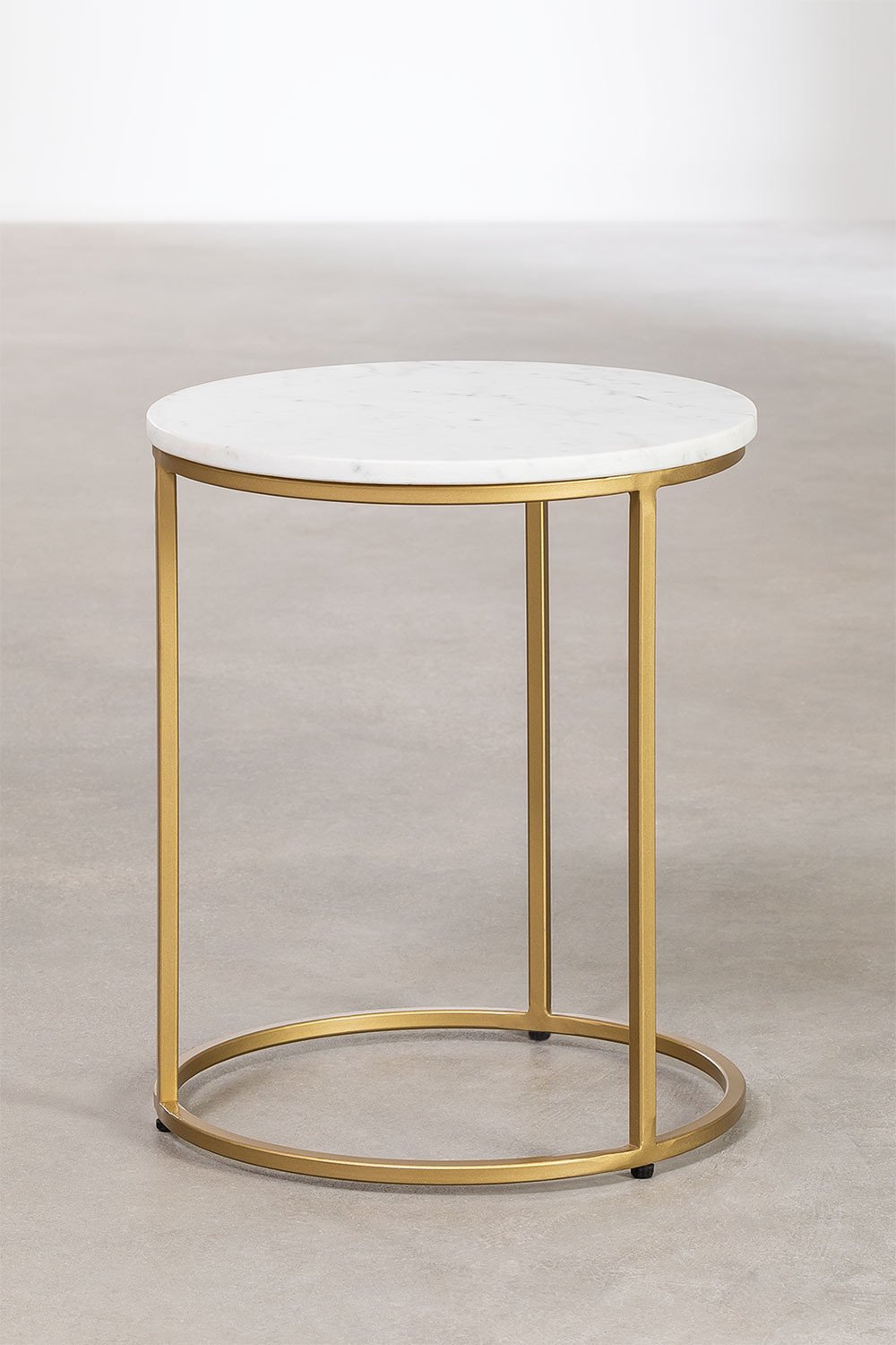 Table d'appoint en marbre (Ø37 cm) Kaley, image de la galerie 2