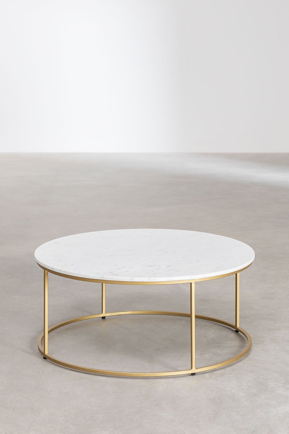 Table Basse en Marbre (Ø80 cm) Kaley, image de la galerie 2