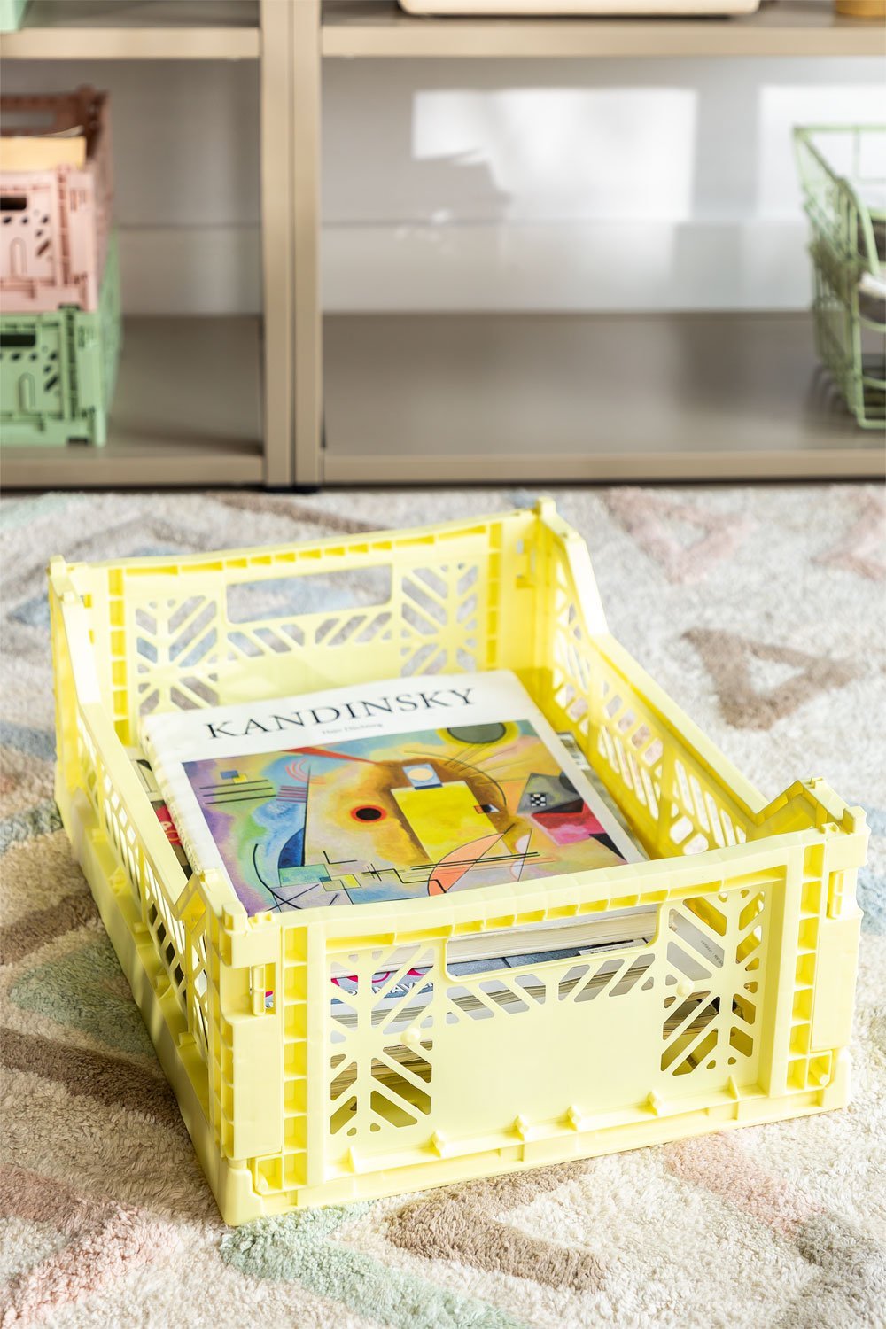 Set de 2 boîtes pliables et empilables en plastique Doli, image de la galerie 8