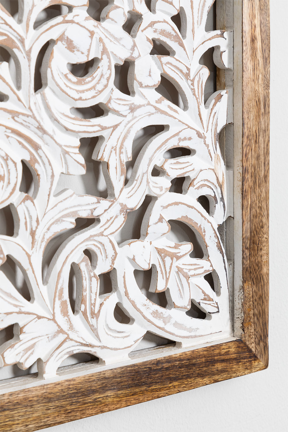 Panneau rectangulaire décoratif 125x60 cm en MDF et bois de manguier ...