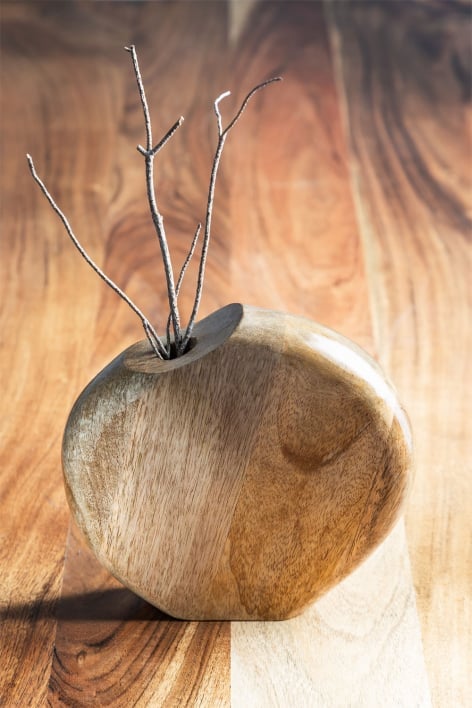 Vase en bois de manguier du Sikkim