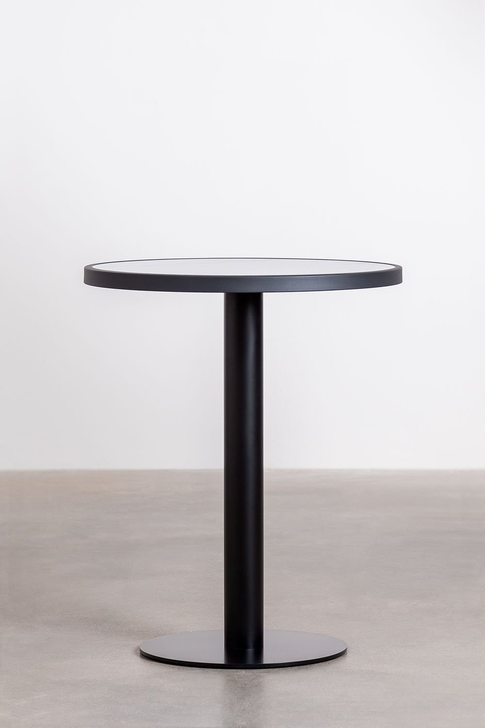 Table de Bar Ronde en Grès (Ø60 cm) Caramel, image de la galerie 2