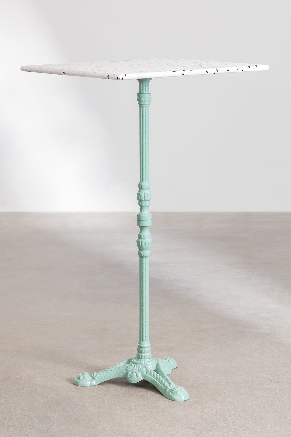 Table Haute Carrée en Terrazzo (60x60 cm) Volutto, image de la galerie 1