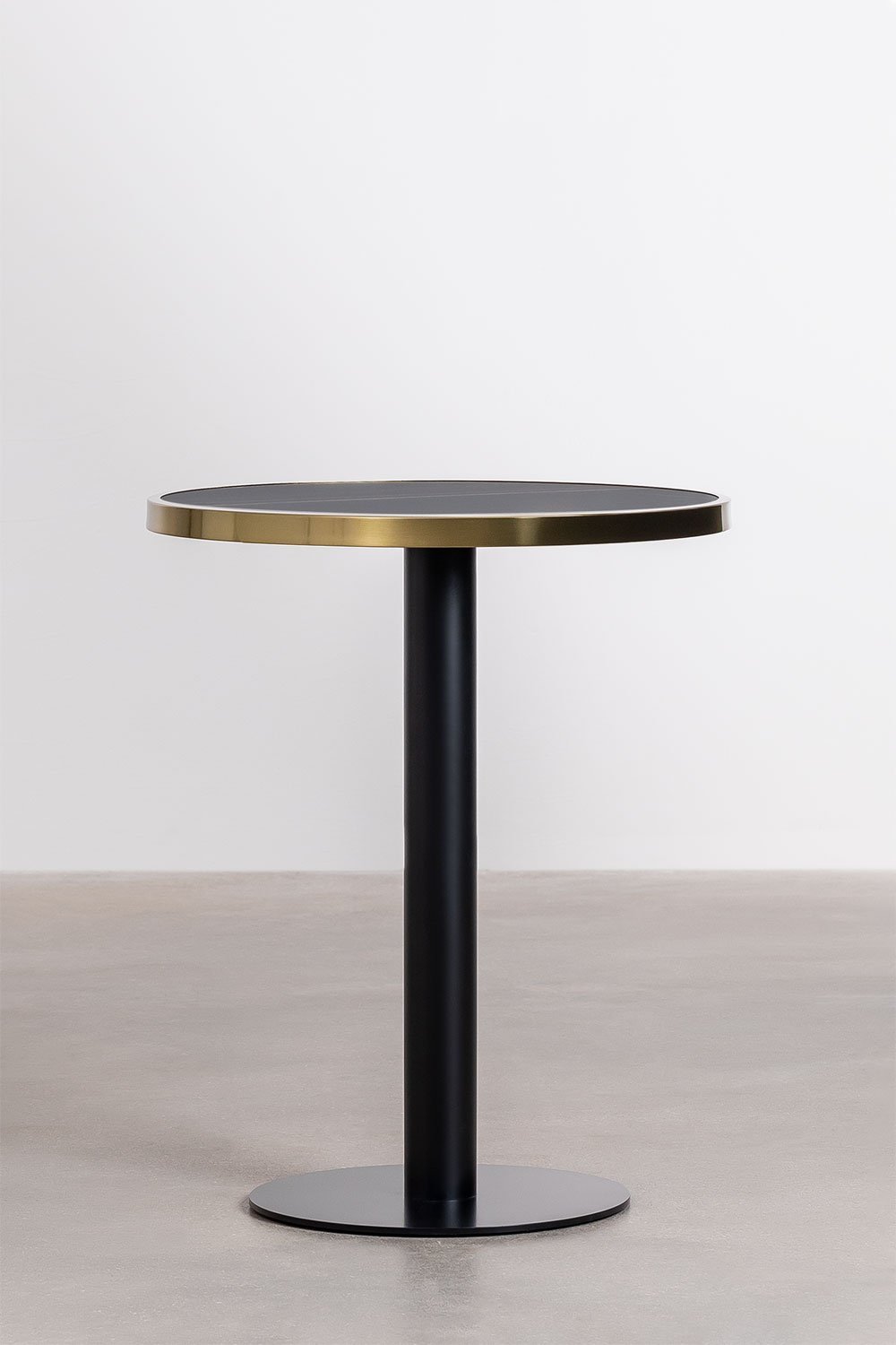 Table de Bar Ronde en Grès (Ø60 cm) Amaretto, image de la galerie 2