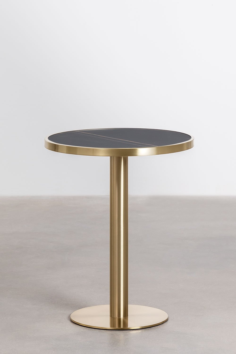 Table de bar ronde en grès (Ø60 cm) Manhattan, image de la galerie 2