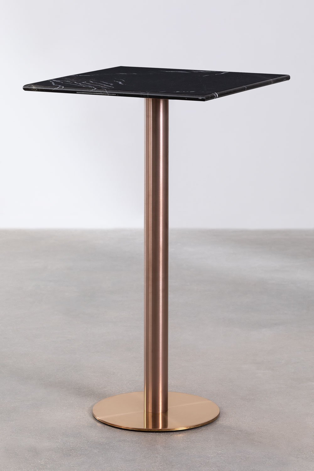 Table Haute de Bar Carrée en Marbre (60x60 cm) Cosmopolitan, image de la galerie 1