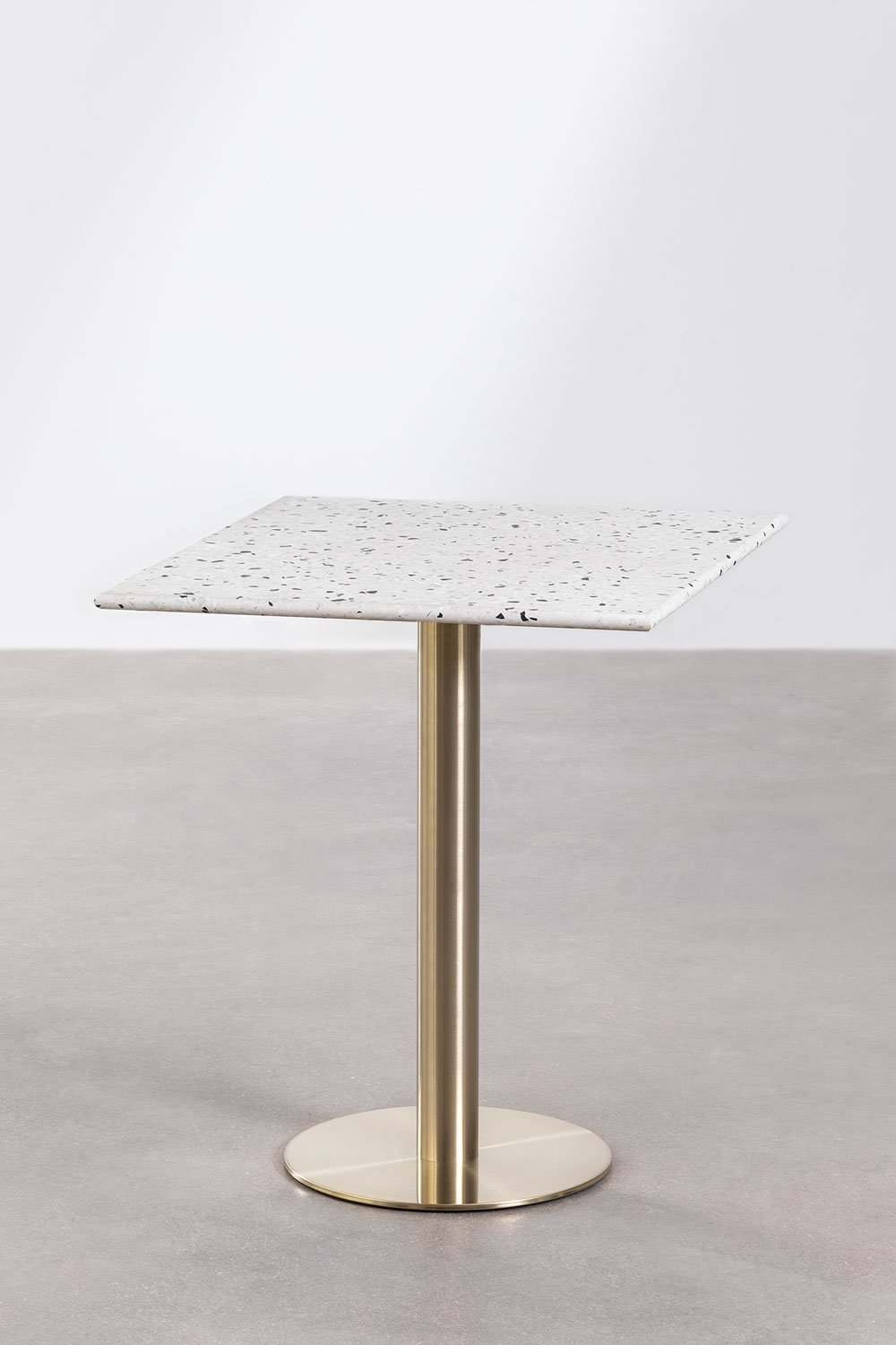 Table de Bar Carrée en Terrazzo (60x60 cm) Malibu, image de la galerie 1