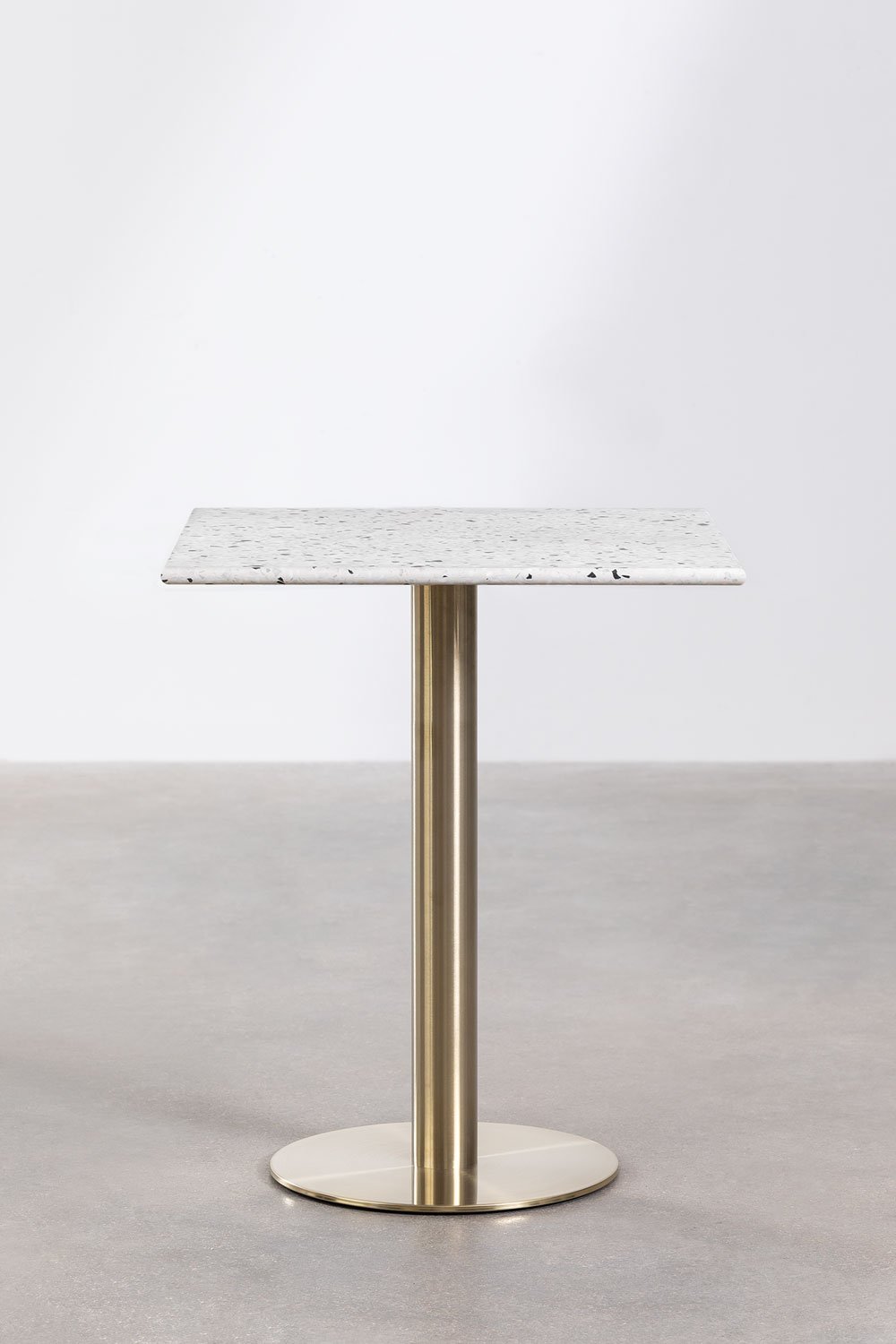 Table de Bar Carrée en Terrazzo (60x60 cm) Malibu, image de la galerie 2