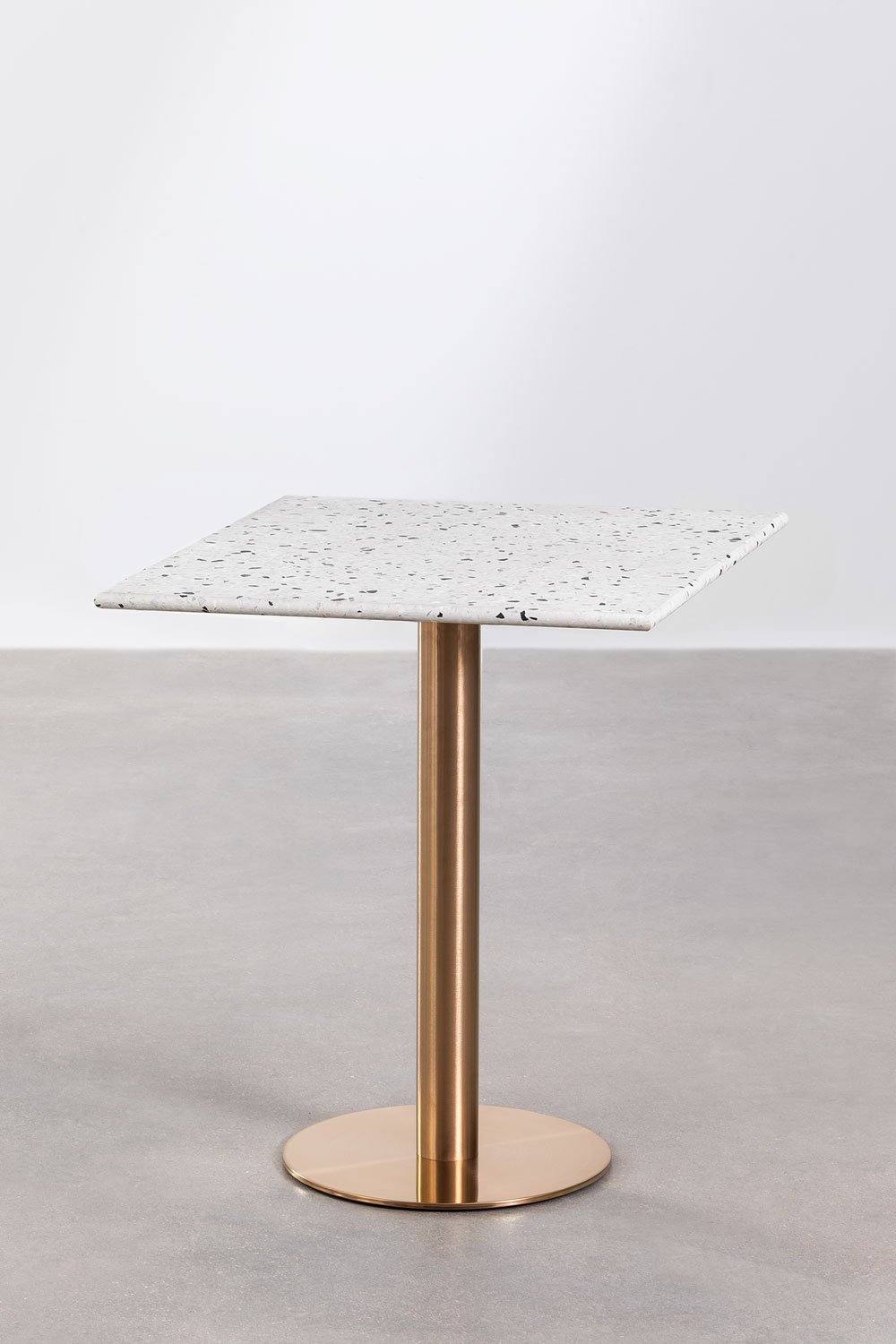 Table de Bar Carrée en Terrazzo (60x60 cm) Malibu, image de la galerie 1