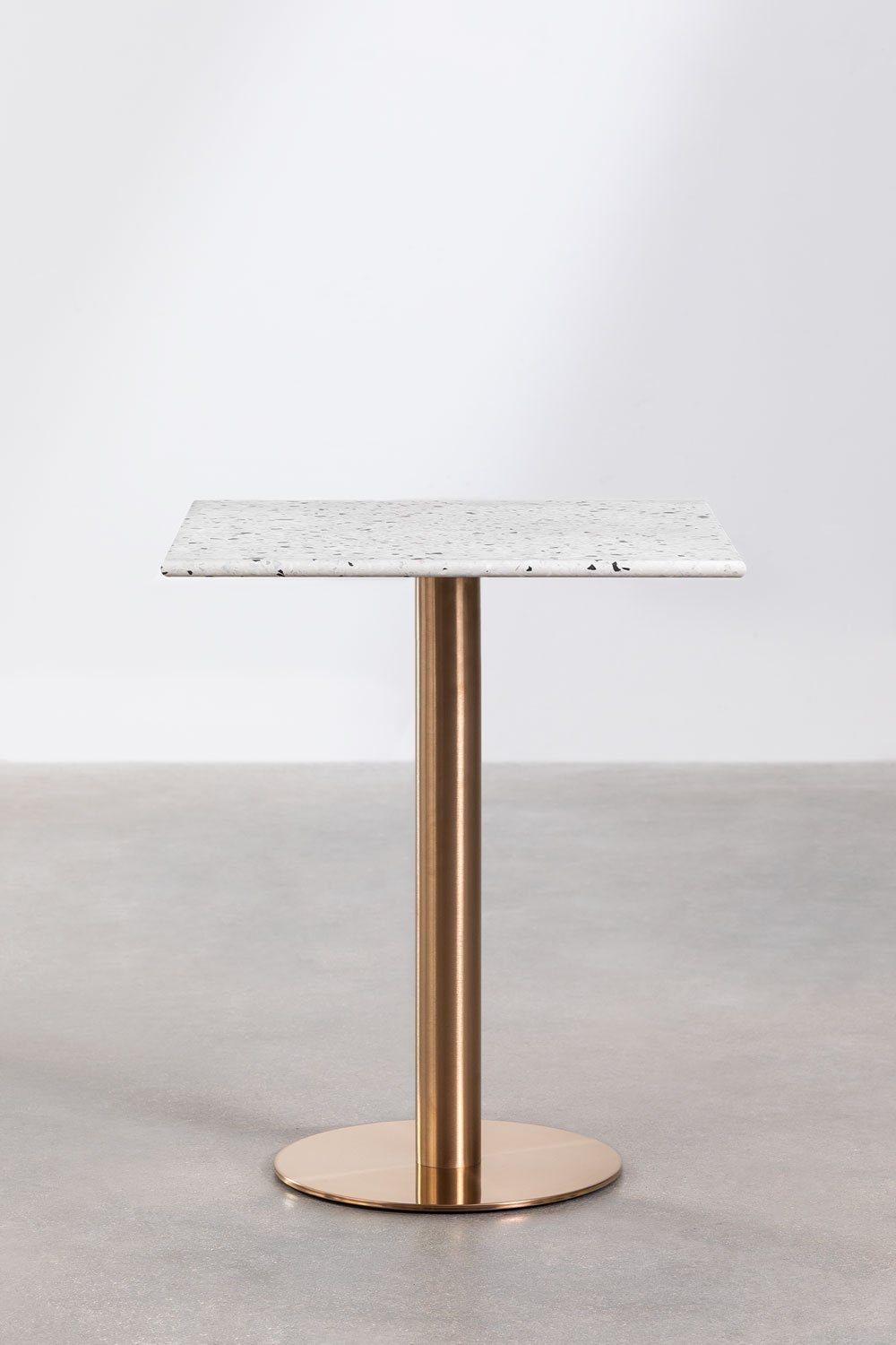 Table de Bar Carrée en Terrazzo (60x60 cm) Malibu, image de la galerie 2