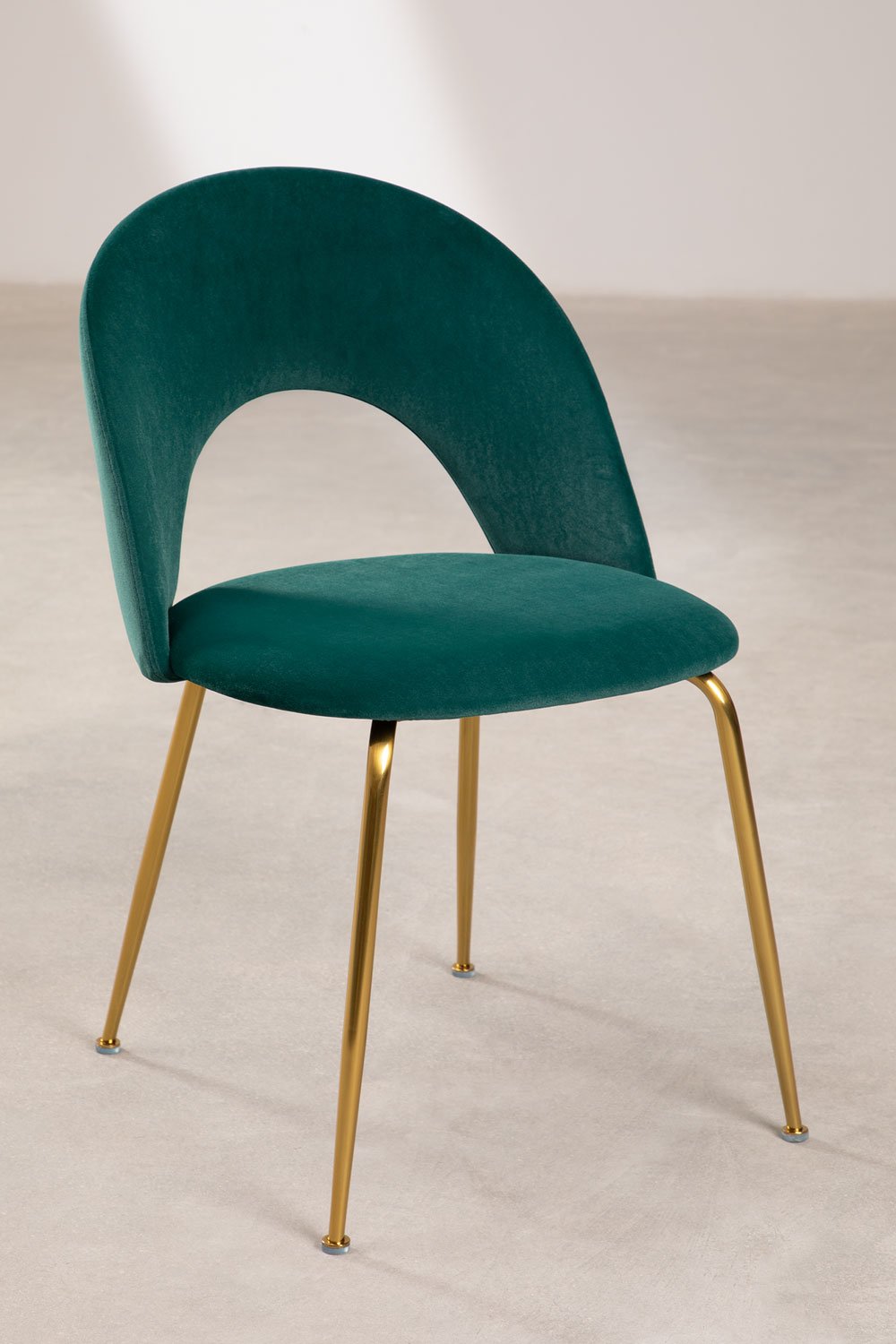 Lot de 2 chaises de salle à manger en velours style Glorys, image de la galerie 2