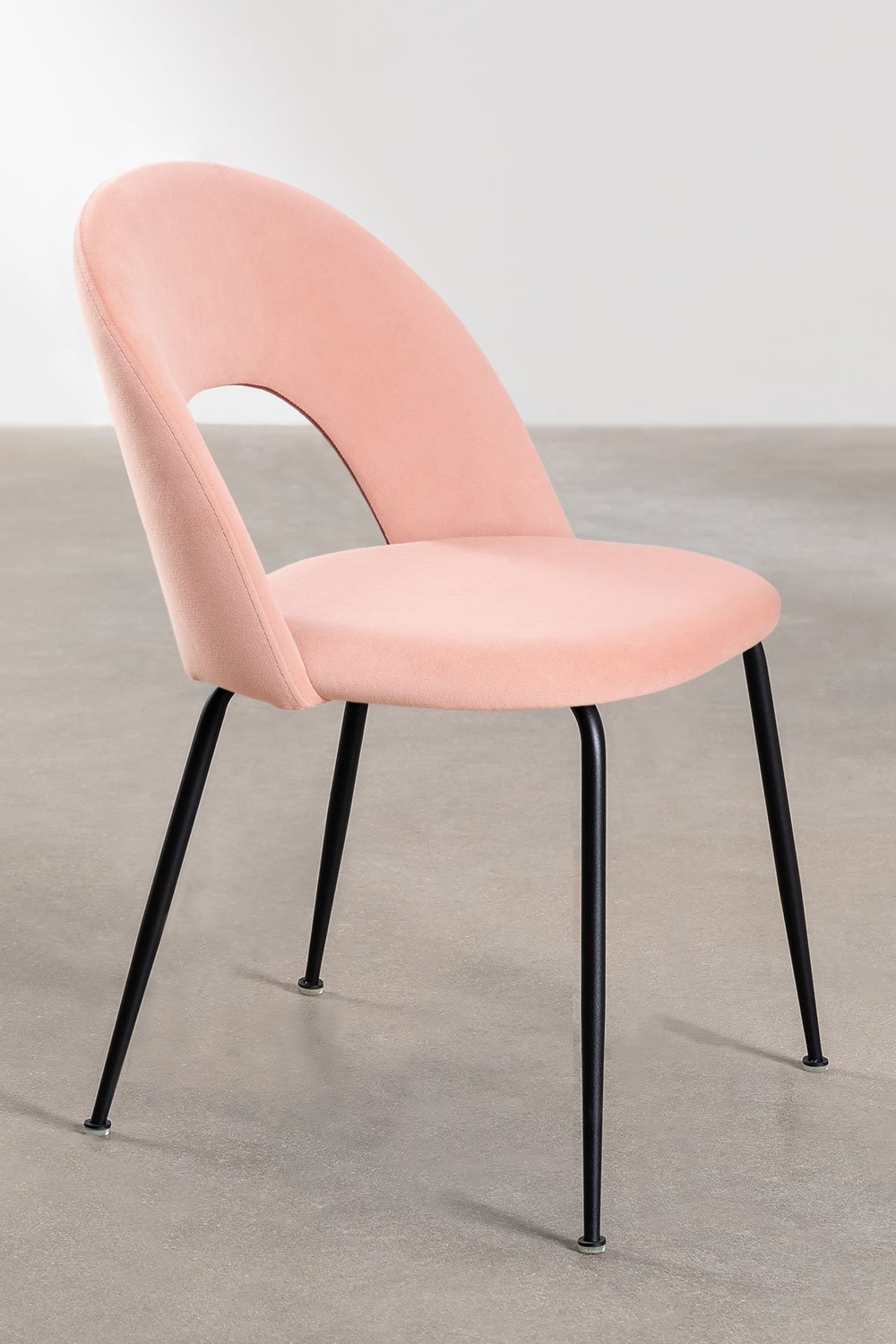 Chaise de Salle à Manger en Velours Glorys Style, image de la galerie 2