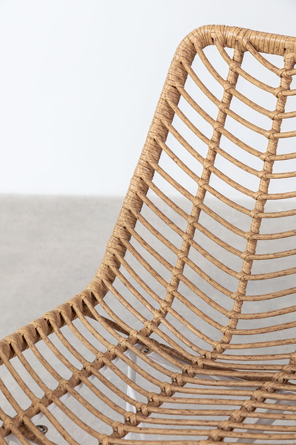 Chaise de salle à manger en rotin synthétique naturel Gouda, image de la galerie 6