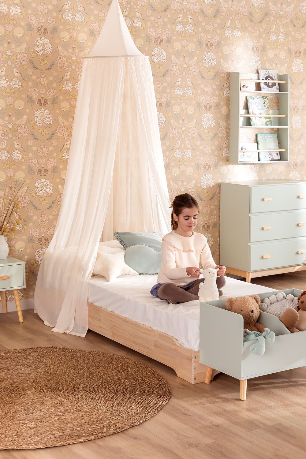 Table de chevet en MDF et bois de pin Tom Kids, image de la galerie 7